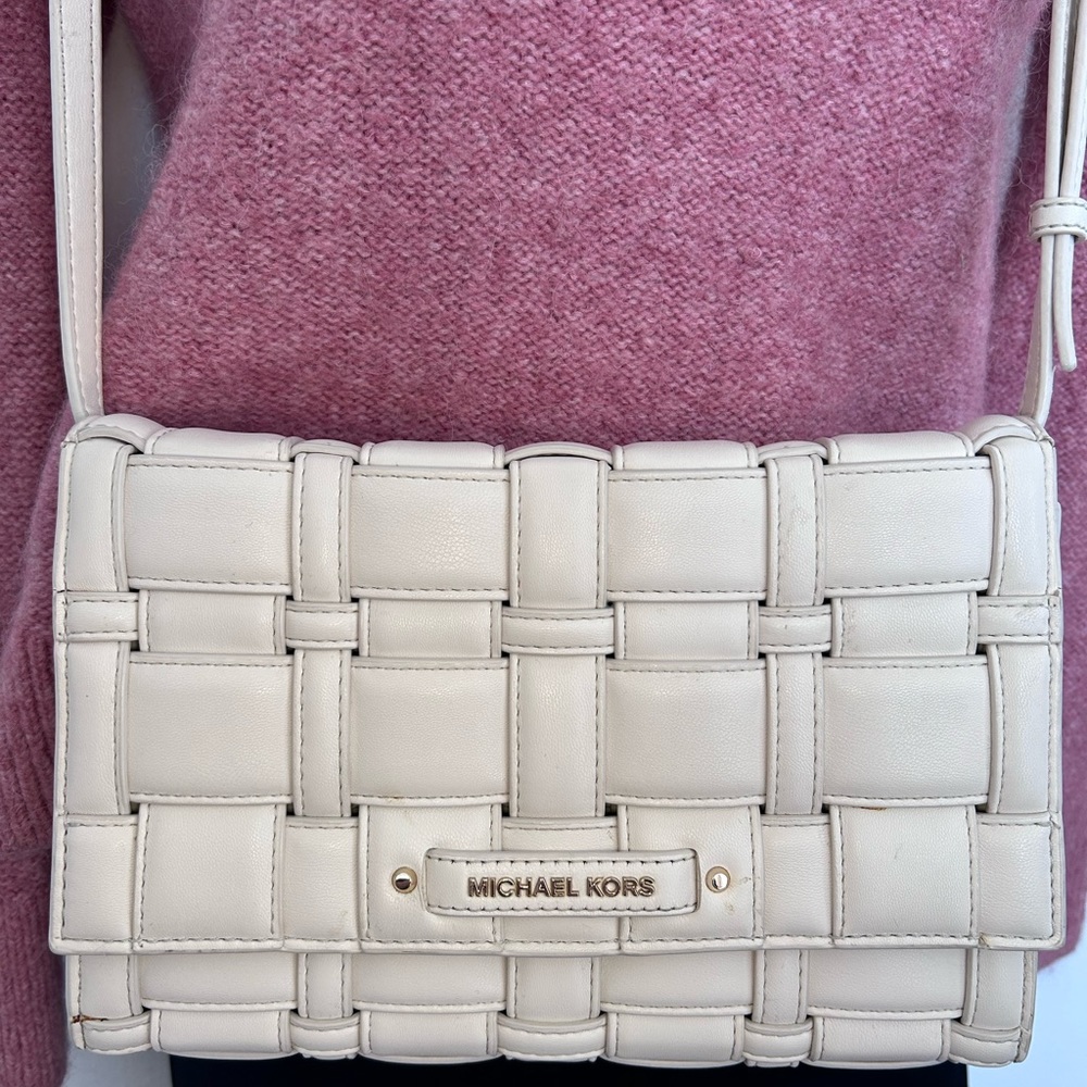 Michael Kors Woven Leather Crossbody